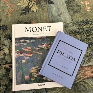 Monet + Prada Coffee table books